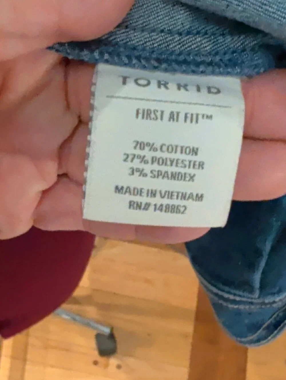 torrid Blue Denim Collarless Jean Jacket